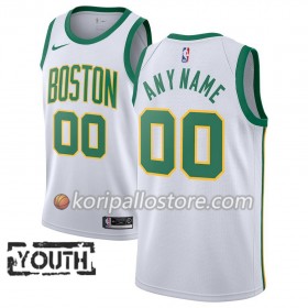 Boston Celtics Custom 2018-19 Nike City Edition Valkoinen Lasten Pelipaidat Swingman
